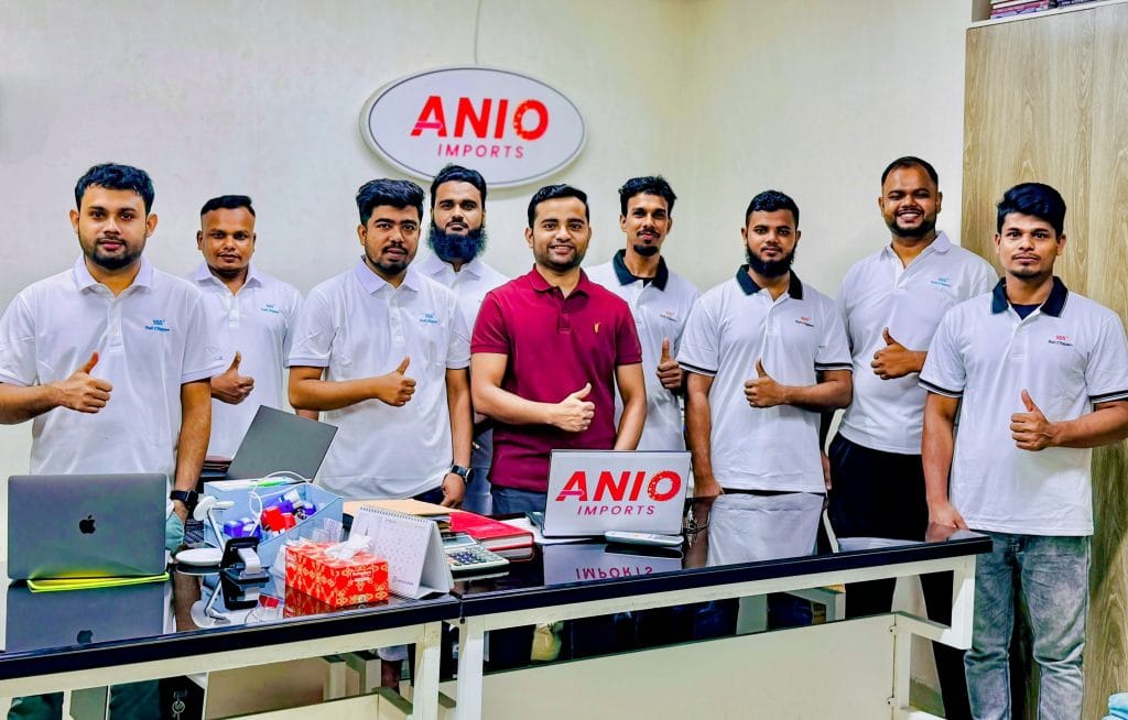 Anio Imports Team with Owner Saiful Islam Sohel in the middle