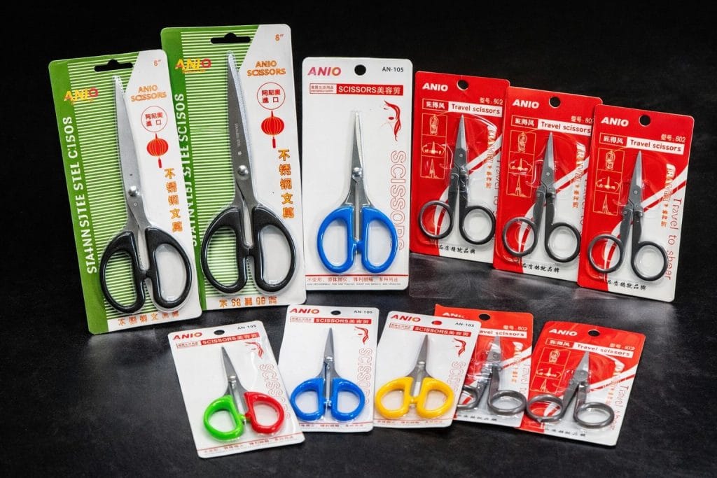 Some of the Scissors Imported by Anio Imports